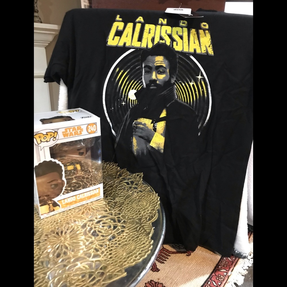 Star Wars Lando Calrissian Tee And Pop💛❤️